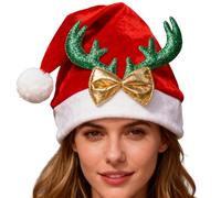 Cappelli di Natale, copricapo caldo per feste, berretto morbido delicato sulla pelle, per celebrazioni festive, oggetti di scena per Capodanno, vestibilità comoda per adulti, donne, ragazzi