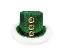 Cappelli di Natale, copricapo di Babbo Natale con lanugine bianca e 3 campane, cappello a tesa larga, per uomini, famiglia, Natale, Capodanno, celebrazioni cosplay