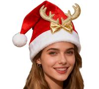 Cappelli di Natale da donna | Materiale morbido e ipoallergenico,Cappello in peluche per uomo | Per compleanno Natale Capodanno uomini donne adolescenti