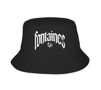 Cappelli di Natale Fontaines D C Cappelli con cappelli a secchiello Hawaii Cappelli da pescatore per donne Cappelli da sole da pesca casual Regalo di cappellino fai da te su misura traspirante