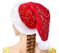 Cappelli di Natale per Donne,Riutilizzabile Morbido Comodo Caldo Copricapo - Cappello Di Babbo Natale,Per Adulti e Adolescenti, Viaggio, Incontro Sociale, Evento Tematico, Inverno, All'aperto e Al