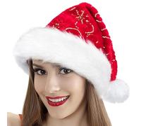 Cappelli di Natale,Riutilizzabile Morbido Comodo Caldo Copricapo | Cappelli di Natale Divertenti - Per Adulti e Adolescenti, Viaggio, Incontro Sociale, Evento Tematico, Inverno, All'aperto e Al chiuso