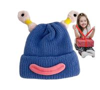 Cappelli divertenti, cappelli a maglia tentacolo | Illumina il cappello lavorato a maglia con design a bocca di salsiccia | Cappello luminoso comodo e morbido per l'inverno nella stagione fredda per
