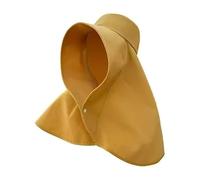 Cappelli Estivi da Donna, con Protezione UV, for Pesca, Escursionismo, a Tesa Larga, con Protezione Solare e Coda di Cavallo(Yellow 1PC)