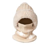 Cappelli in maglia da donna - Sciarpa con passamontagna caldo 3D per il viso - berretto resistente al freddo lavorato a maglia - per l'inverno viaggi giornalieri sci attività indoor viaggio ufficio