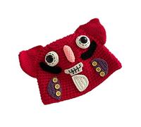 Cappelli invernali caldi per Halloween, per tutti i giorni, con corna da diavolo, mostri e orecchie, per adulti, adolescenti e bambini