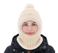 Cappelli invernali da donna | per il clima freddo con sciarpa per il collo - cappello in pile da donna inverno con paraorecchie, per il clima freddo autunno esterno escursionismo viaggio viaggio