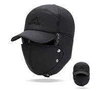 Cappelli Invernali da Uomo,Invernali per Cappelli Caldi da Cacciatore con Paraorecchie e Copertura per Il Viso Cappello da in Pelliccia Termica,per Snowboard,Pattinaggio,Escursionismo,Ciclismo