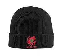Cappelli lavorati a maglia Bandiera personalizzata del Marocco Skullies Berretti per gli uomini e le donne Unisex Tendenza Inverno Caldo Adulto Marocchino Orgoglioso Bonnet Cappelli Sport regalo