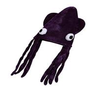 Cappelli Originali | Cappello Calamar Traspirante in Peluche per Travestimento | Accessorio per costume pazzo - per feste Halloween, Natale, compleanni, servizi fotografici, spettacoli, adulti