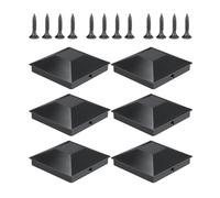 Cappelli per da terrazza, 10 x 10 cm, decorativi resistenti, set di 6 pezzi, per recinzione, giardino, terrazza, per esterni, giardino, sentiero, porta d'ingresso