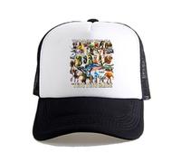 Cappelli per Ragazzi e Ragazze, Cappellini da Baseball Italian Brainrot Animals, Cappelli da Sole Estivi Leggeri con Protezione UV, Vacanze al Mare per Bambini,White2,OneSize