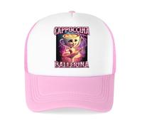 Cappelli per Ragazzi e Ragazze, Cappellini da Baseball Italian Brainrot Animals, Cappelli da Sole Estivi Leggeri con Protezione UV, Vacanze al Mare per Bambini,Pink 2,OneSize