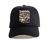 Cappelli per Ragazzi e Ragazze, Cappellini da Baseball Italian Brainrot Animals, Cappelli da Sole Estivi Leggeri con Protezione UV, Vacanze al Mare per Bambini,Black1,OneSize