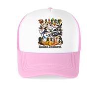 Cappelli per Ragazzi e Ragazze, Cappellini da Baseball Italian Brainrot Animals, Cappelli da Sole Estivi Leggeri con Protezione UV, Vacanze al Mare per Bambini,Pink1,OneSize