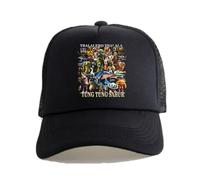 Cappelli per Ragazzi e Ragazze, Cappellini da Baseball Italian Brainrot Animals, Cappelli da Sole Estivi Leggeri con Protezione UV, Vacanze al Mare per Bambini,Black 2,OneSize
