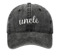 Cappelli Ricamati per Zio, Zia e Mamma Abbigliamento Uomo, Nero , Taglia unica