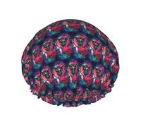 Cappelli riutilizzabili stampati della doccia del gufo della galassia, copricapo di doppio strato per la stazione termale ed il salone, grande involucro dei