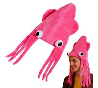 Cappelli Simpatici per Bambini Morbido Cappello Calamari Peluche | Cappelli Folli per Costumi per Halloween, Natale, Compleanno, Feste, Foto, Ragazzi, Ragazze, Adulti