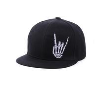 Cappelli Snapback 2026 per gli uomini Cappello da baseball Regolabile Flat Bill Trucker Papà Cappello Scheletro Mano Snap Zaino Skateboard Ragazzi Adolescenti, Nero , Taglia unica