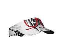 Cappelli sportivi con visiera parasole regolabile, vuoti, per donne e uomini, divertenti ritratti di scimmie oranghi con occhiali rossi