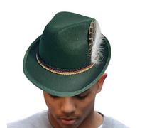 Cappelli Tedeschi Per Oktoberfest - Cappello Jazz Non Tessuto,Accessorio Costume Oktoberfest Tedesco Retrò per Adulti Halloween Ballo in Maschera Gioco di Ruolo Festa Party