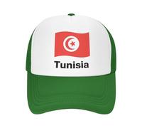 Cappelli Trucker Cappelli Comodi in Rete di Poliestere Cappellini Snapback da Baseball Unisex in Rete Tunisia Bandiera Nazionale Cappelli Estivi per Uomo E Donna Coppa del Mondo