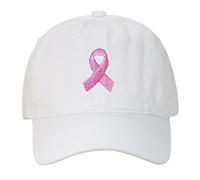 Cappelli unisex con nastri ricamati per la giornata internazionale della pubblicità contro il cancro al seno, cappelli da baseball, cappelli per sport all'aria aperta, cappelli hip hop con lettere