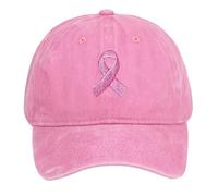 Cappelli unisex con nastri ricamati per la giornata internazionale della pubblicità contro il cancro al seno, cappelli da baseball, cappelli per sport all'aria aperta, cappelli hip hop con lettere