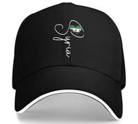 Cappellini baseball di alta qualità , amo la Siria, la Rivoluzione Siriana Bandiera Cuore Berretto Baseball Cool Donne Uomini Hip Hop Cappelli Stampa di Alta Qualità Camping Baseball Caps Regalo