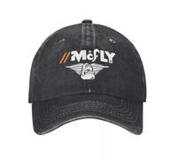 Cappellini Baseball Uomo, Cappello Baseball con Logo McFly, Cappello Gioco in Jeans in Denim Rock Punk per Tour di Tour, Cappello Snapback per Uomini, Donne all'aperto, Cappelli Regalo per Viaggi