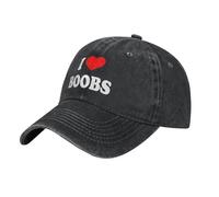 Cappellini Casuali I-Heart-Boobs Boobies con Visiera Cappello da Sole Casuale Baseball cap per Uomo Campeggio All'Aperto