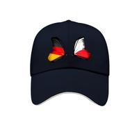 Cappellini da Baseball Cappelli da Uomo con Farfalle Tedesche Bandiera Nazionale Regolabili per Golf Corsa Sport Allenamenti All'Aperto Coppa del Mondo