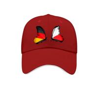 Cappellini da Baseball Cappelli da Uomo con Farfalle Tedesche Bandiera Nazionale Regolabili per Golf Corsa Sport Allenamenti All'Aperto Coppa del Mondo
