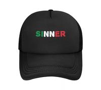 Cappellini da Baseball Classici Jannik Sinner Squadra di Tennis Italiana Cappelli da Baseball Snapback in Rete Casquette Traspirante per Moda da Uomo e da Donna retrò Essenziale per L'Estate