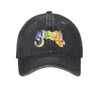 Cappellini da Baseball con Logo Classic Ghost Band Unisex Style Distressed Washed Snapback cap Allenamenti all'aperto Cappelli a vestibilità Regolabile cap