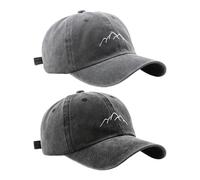 Cappellini da Baseball da Uomo in 2 Pezzi, Cappellini da Baseball con Ricamo di Montagna, Cappelli da Sole retrò, Berretti Sportivi da Uomo, Cappelli Estivi