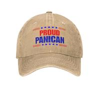 Cappellini da Baseball di Alta qualità, retrò Orgoglioso Panican Panic Divertente Economia Internet Cappellini da Baseball Unisex Distressed Lavato Sun cap Regolabile Fit Caps Cappello