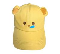 Cappellini da baseball in cotone con ricamo animale del fumetto Chiusura regolabile Taglie per adulti Gioventù Comoda fodera fascia per il sudore Unisex Carino Animal Ricamo, Orsetto, Taglia unica