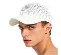 Cappellini da baseball - in maglia traspirante | con tesa larga traspirante per l'estate, per uomini, donne, giovani, adulti più anziani. per viaggi, corsa, escursionismo, alpinismo, bianco