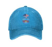 Cappellini da Baseball Le Radici di Kiribati Facile da Trasportare Baseball Caps Fibbia di Regolazione in Metallo Denim Cappello per Viaggio Pesca Ciclismo