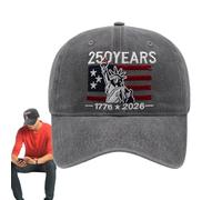 Cappellini da Baseball per Uomo, Duecento Cinquanta Anni di Protezione Solare Commemorativa, Cappello da Baseball Vintage Ricamato, per Golf Estate Spiaggia Caccia Sci Ciclismo Escursionismo Viaggi