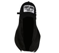 Cappellini da baseball regolabili con parrucche dritte per donne adolescenti cosplay costume parrucche cappello acconciatura cappelli cappelli da baseball copricapo