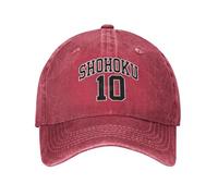 Cappellini da Baseball retrò Shohoku Slam Dunk Anime Cartoon Uomo Donna Cappellino Snapback in Denim Consumato Cappellini Estivi per Esterni Cappello