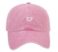 Cappellini da baseball traspiranti con ricamo Love Heart Pattern Multiuse Copricapo per donne adolescenti da indossare tutti i giorni Amore Cuore Ricamo Baseball Caps, D, Taglia unica