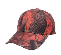 Cappellini da baseball unisex, stile militare, cappellino parasole mimetico, cappello parasole per uomo e donna, caccia, pesca, campeggio, sport, Arancione/Rosso, Taglia unica