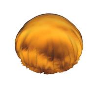Cappellini da doccia con motivo paesaggistico in erba dorata autunnale con doppio strato, mantengono i capelli bene sia che li indossi durante la doccia o il bagno.