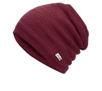 Cappellini da donna e da uomo a maglia, cappellini aperti in pile di cotone, protezioni per le orecchie, caldi, berretto da baseball da giardiniere da uomo, Rosso, Taglia unica