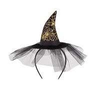 Cappellini da strega ragnatela per adulti, cappello da mago, cerchio, per feste di Halloween, cappello, cloche, giochi di ruolo, accessori per costume