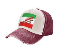 Cappellini da Uomo Bandiera Repubblica Islamica Dell'Iran Cappello Trucker Running Sostegno Statale Berretto da Baseball Estivo Traspirante Cappello con Visiera Regolabile Chapeus Protezione Solare